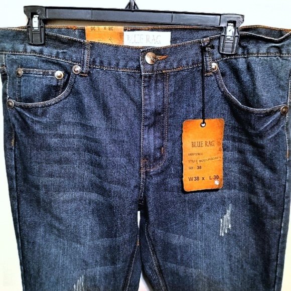 NWT. Blue Rag Antique Washed Straight Leg jeans - Picture 3 of 9